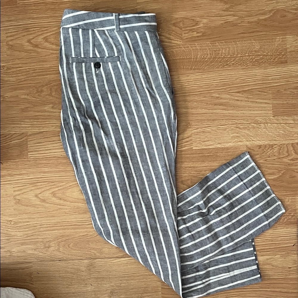 Banana Republic Avery Pant -  Gray Striped